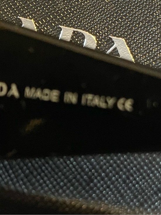 Prada Glossy Black Rectangular Sunglasses main image 5